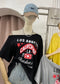 Wide Neck Casual Printed T-Shirts